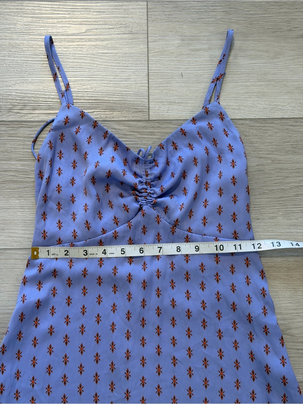 Free People Midi Slip Dress Lavender Print Tie Strap Sz 0 Party Sexy Boho Spring - Picture 12 of 16